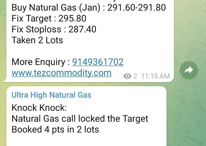 30th DEC 2021, NATURAL GAS BOOKED BY www.tezcommodity.com , For more details Call/Whatsapp@9149361702