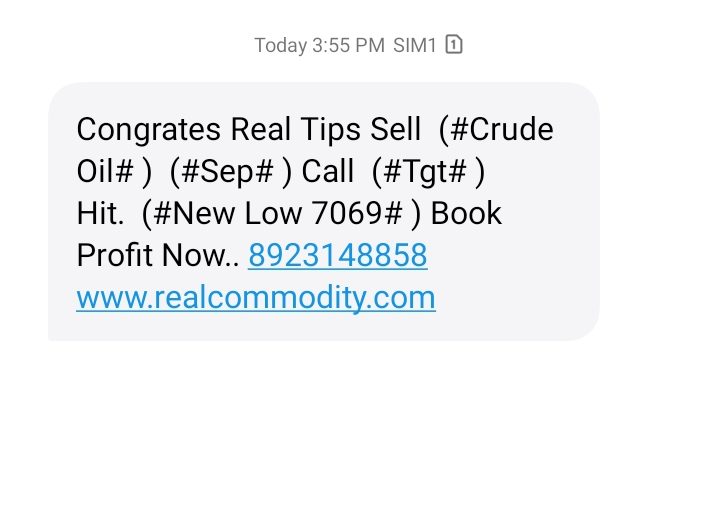 MCX LIVE CRUDE OIL CALL TARGET DONE 0BY REALCOMMODITY.COM C/W 9760916520/8923148858